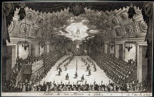 Combat a la barriere: Wejście pieszo Jego Wysokości Księcia Karola IV Lotaryńskiego ... (rycina) autorstwa Jacques Callot