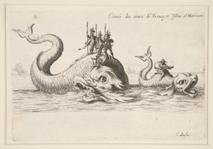 Walka? la Barrière, Wejście MM. z Varncourt, Tyllon i Marimont autorstwa Jacques Callot