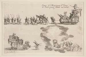 Walka? la Barri?re, Entr?e du Prince de Plaltzbourg autorstwa Jacques Callot