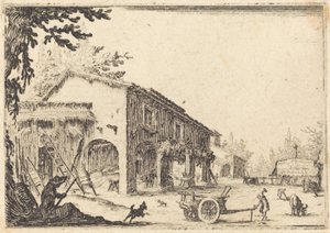 Dziedziniec Farmy autorstwa Jacques Callot