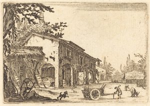 Dziedziniec Farmy autorstwa Jacques Callot