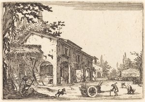 Dziedziniec Farmy autorstwa Jacques Callot