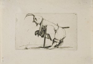 Kaleka z czapką, z Varie Figure Gobbi autorstwa Jacques Callot