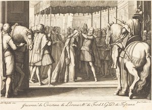 Ukoronowanie Wielkiej Księżnej autorstwa Jacques Callot