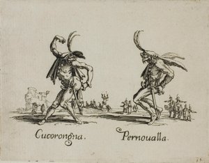 Cucorongna - Pernovalla, płyta 2 z Balli di Sfessania autorstwa Jacques Callot