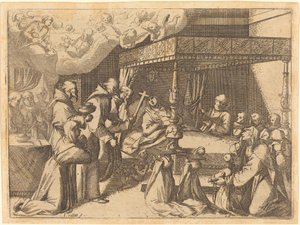 Śmierć królowej autorstwa Jacques Callot