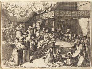 Śmierć królowej autorstwa Jacques Callot