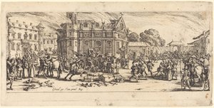 Zniszczenie klasztoru autorstwa Jacques Callot