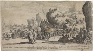 Przeprawa przez Morze Czerwone autorstwa Jacques Callot