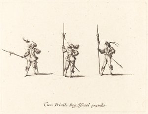 Wiertło z halabardami autorstwa Jacques Callot