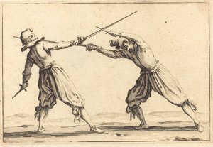 Pojedynek na miecze i sztylety autorstwa Jacques Callot