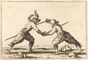 Pojedynek na miecze, ok. godz. 1622. autorstwa Jacques Callot