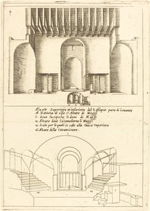 Elewacja kościoła św. Żłóbka autorstwa Jacques Callot