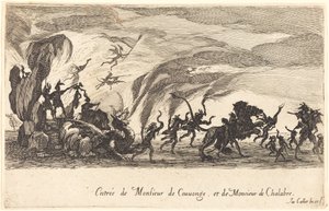 Wejście pana de Couvonge i pana de Chalabre autorstwa Jacques Callot