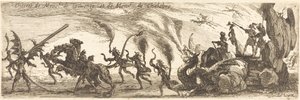 Wpis M. de Couvonge i M. de Chalabre [dodatkowa tablica] autorstwa Jacques Callot
