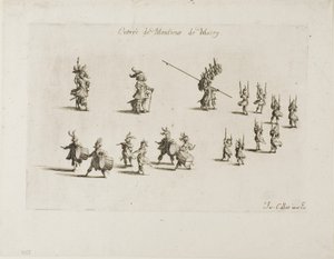 Wpis pana de Macey, z „Walki pod barierą” autorstwa Jacques Callot