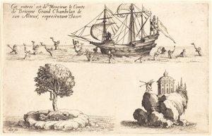 Wpis pana le Comte de Brionne, Wielkiego Szambelana Jego Wysokości, reprezentującego Jasona, 1627. autorstwa Jacques Callot