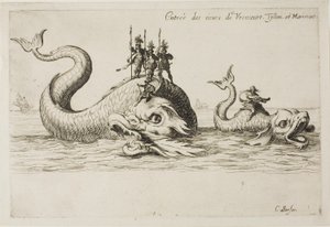 Wejście Mm. de Vroncourt, Tyllon i Marimont, z „Walki pod barierą” autorstwa Jacques Callot