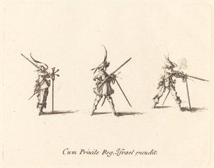 Strzelanie z muszkietu autorstwa Jacques Callot