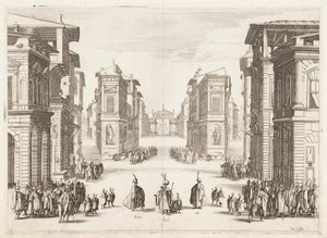 Pierwszy akt Solimana autorstwa Jacques Callot