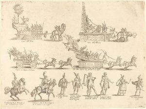 Pływaki i uczestnicy autorstwa Jacques Callot