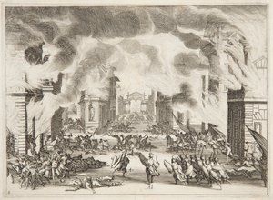 Czwarty Akt Solimana autorstwa Jacques Callot