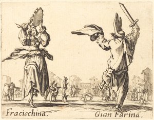 Fracischina i Gian Farina, ok. 1930 r. 1622. autorstwa Jacques Callot