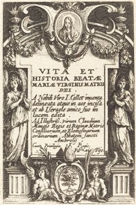 Frontyspis do „Życia Dziewicy” autorstwa Jacques Callot