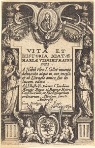 Frontyspis do „Życia Dziewicy” autorstwa Jacques Callot