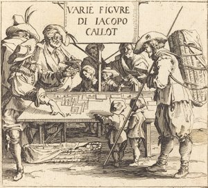Frontyspis do „Różnej figury” autorstwa Jacques Callot