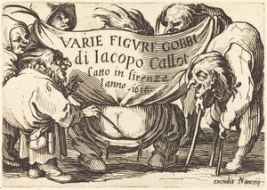 Frontyspis do „Varie Figure Gobbi” (różne figurki garbusa) autorstwa Jacques Callot