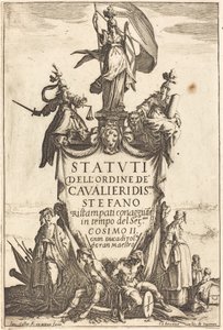Frontyspis do „Statutów Zakonu Rycerzy Świętego Szczepana” autorstwa Jacques Callot