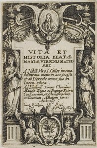 Frontispis z książki Życie Dziewicy autorstwa Jacques Callot