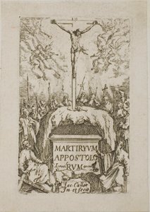 Frontispis z książki Męczeństwa apostołów autorstwa Jacques Callot