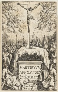 Frontispis z książki Męczeństwa apostołów autorstwa Jacques Callot