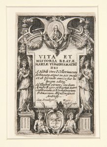 Frontyspis, nr. 1 z „Życia Dziewicy” autorstwa Jacques Callot