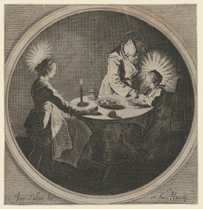 Święta Rodzina przy stole autorstwa Jacques Callot
