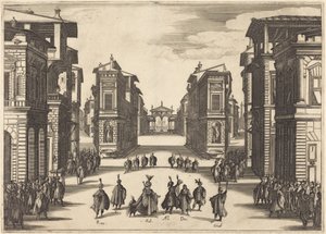 Il Solimano, akt IV autorstwa Jacques Callot