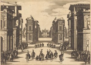 Il Solimano, akt IV autorstwa Jacques Callot