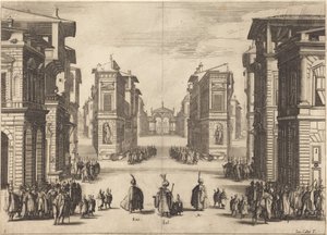 Il Solimano, akt I autorstwa Jacques Callot