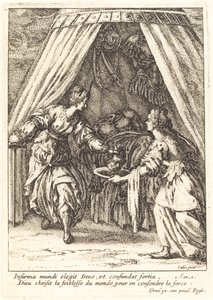 Judyta z głową Holofernesa autorstwa Jacques Callot