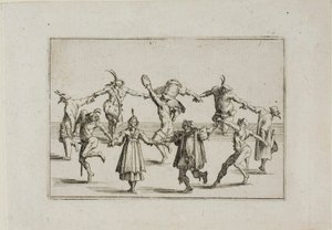 La Ronde (Okrągły taniec), z Kaprysów autorstwa Jacques Callot