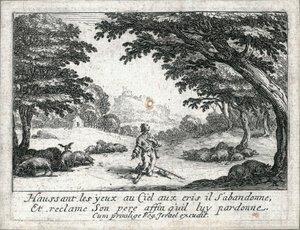 Życie syna marnotrawnego ... (rycina) autorstwa Jacques Callot