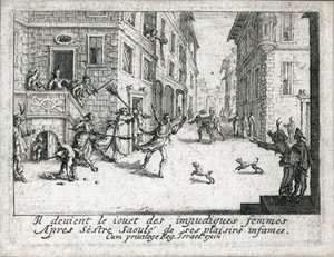 Życie syna marnotrawnego ... (rycina) autorstwa Jacques Callot