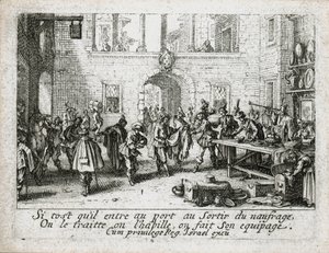 Życie syna marnotrawnego ... (rycina) autorstwa Jacques Callot