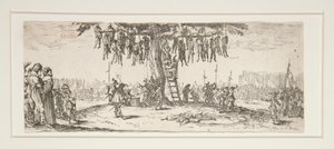 Wiszące z Wielkiej Nieszczęścia Wojny autorstwa Jacques Callot