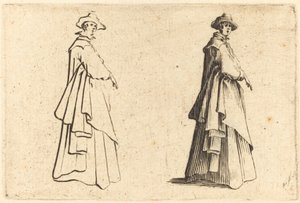 Dama w dużym płaszczu autorstwa Jacques Callot
