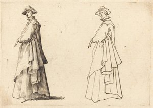 Dama w dużym płaszczu autorstwa Jacques Callot