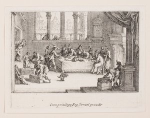 Podział dóbr (Wkład fortuny), z serii La Vie de l autorstwa Jacques Callot