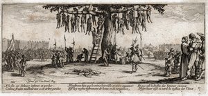 Nieszczęścia i nieszczęścia wojny... (rycina) autorstwa Jacques Callot